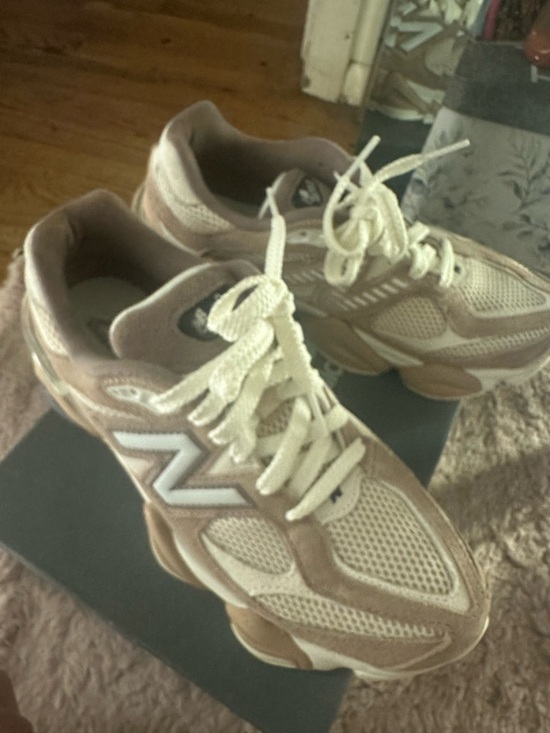 New Balance Shoes - New Balance 9060 Women’s Beige/Tan Mesh & Suede Sneaker